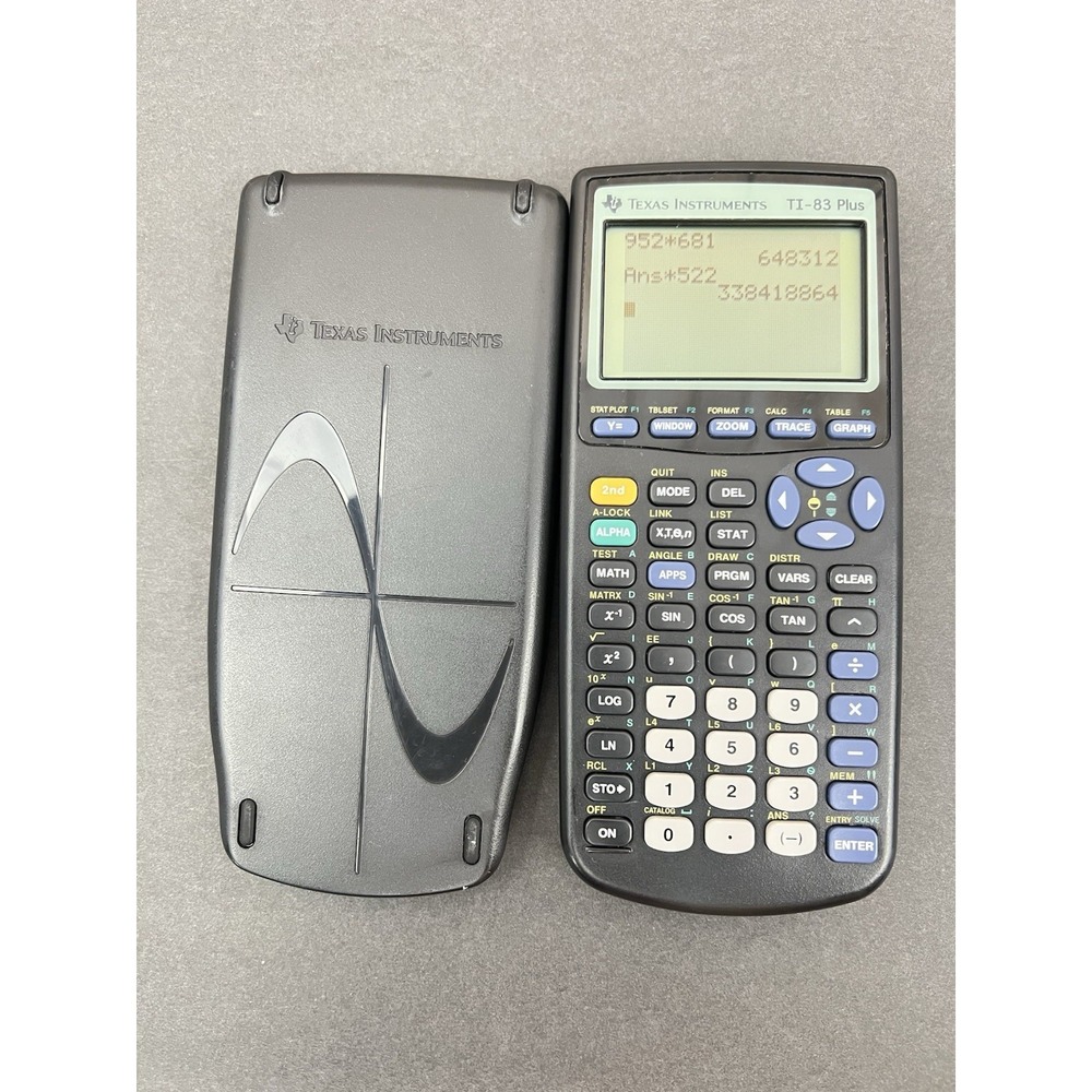 Texas‎ Instruments TI-83 Plus Graphing Calculator w/ Slipcover Tested Working